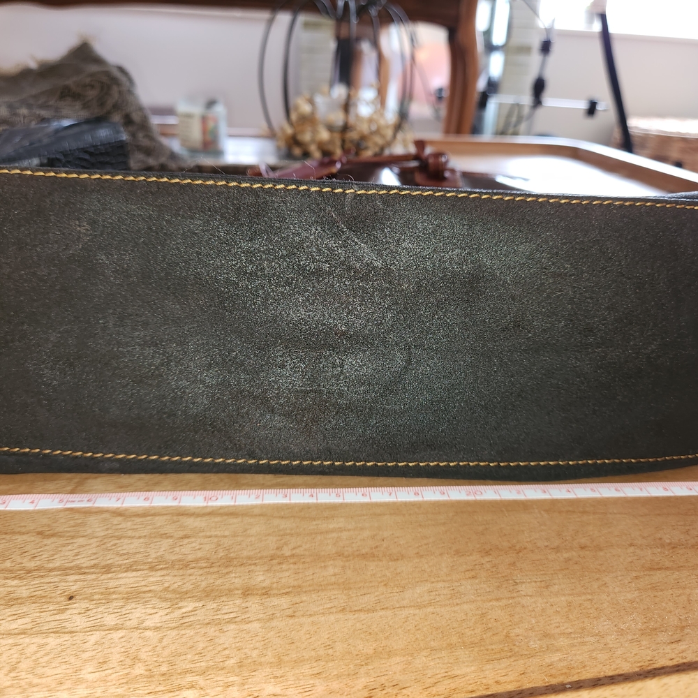 Dooney & Bourke Patent Leather Shopper Tote – Rich Espresso & Cognac​Elevate yo - Picture 12 of 13